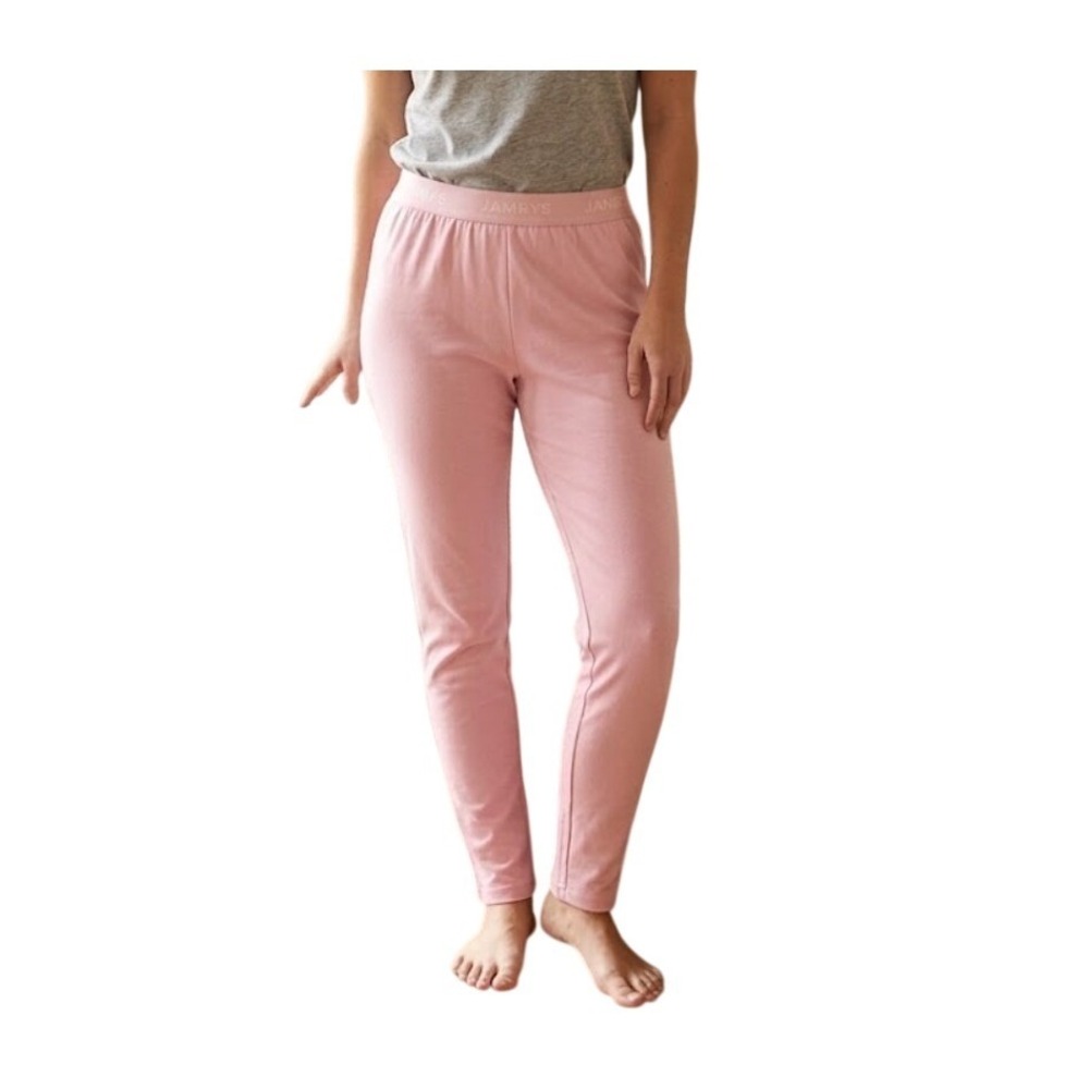Jambys Pajambys Pajama Bottom Pants Flamingo Pink Breathable Sleepwear Pull-On X